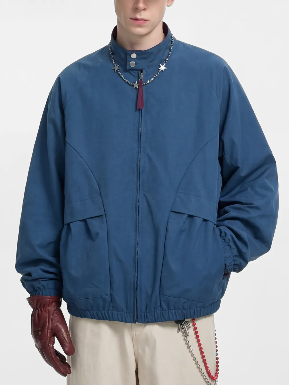Alpine Utility Wind Resistant Stand Collar Color Block Outdoor Utility Jacket