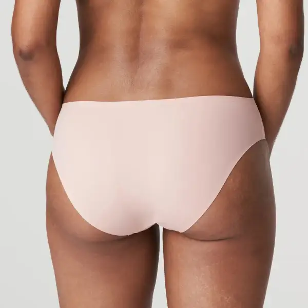 Women's Seamless Bonded Edge Microfiber Cotton Second Skin Lightweight Bikini Panty