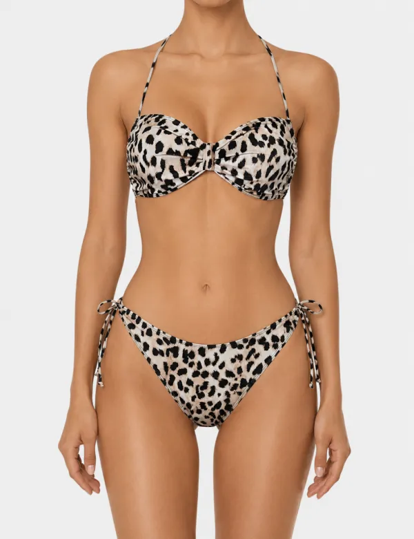 Halter Balconette Bikini Set