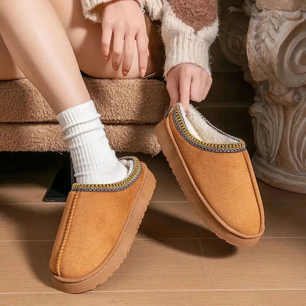 Warm Touch Platform Slip On Slippers