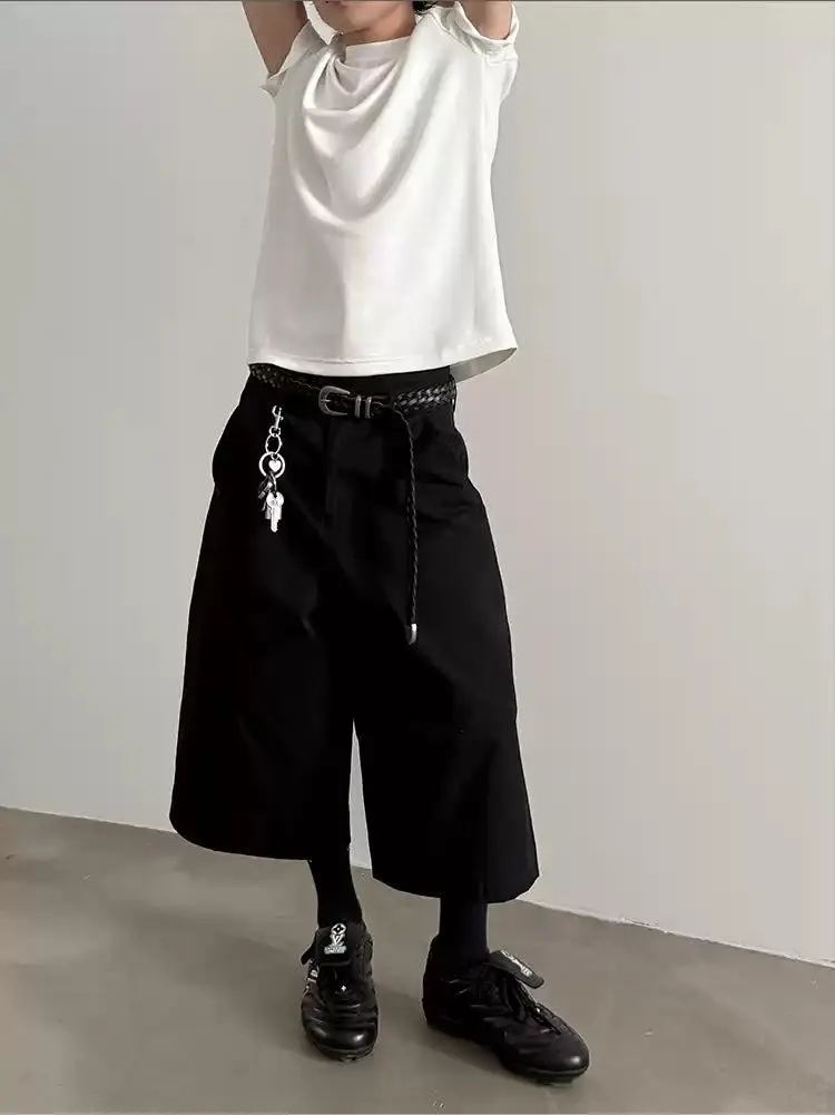 Wide Mid-Length Shorts