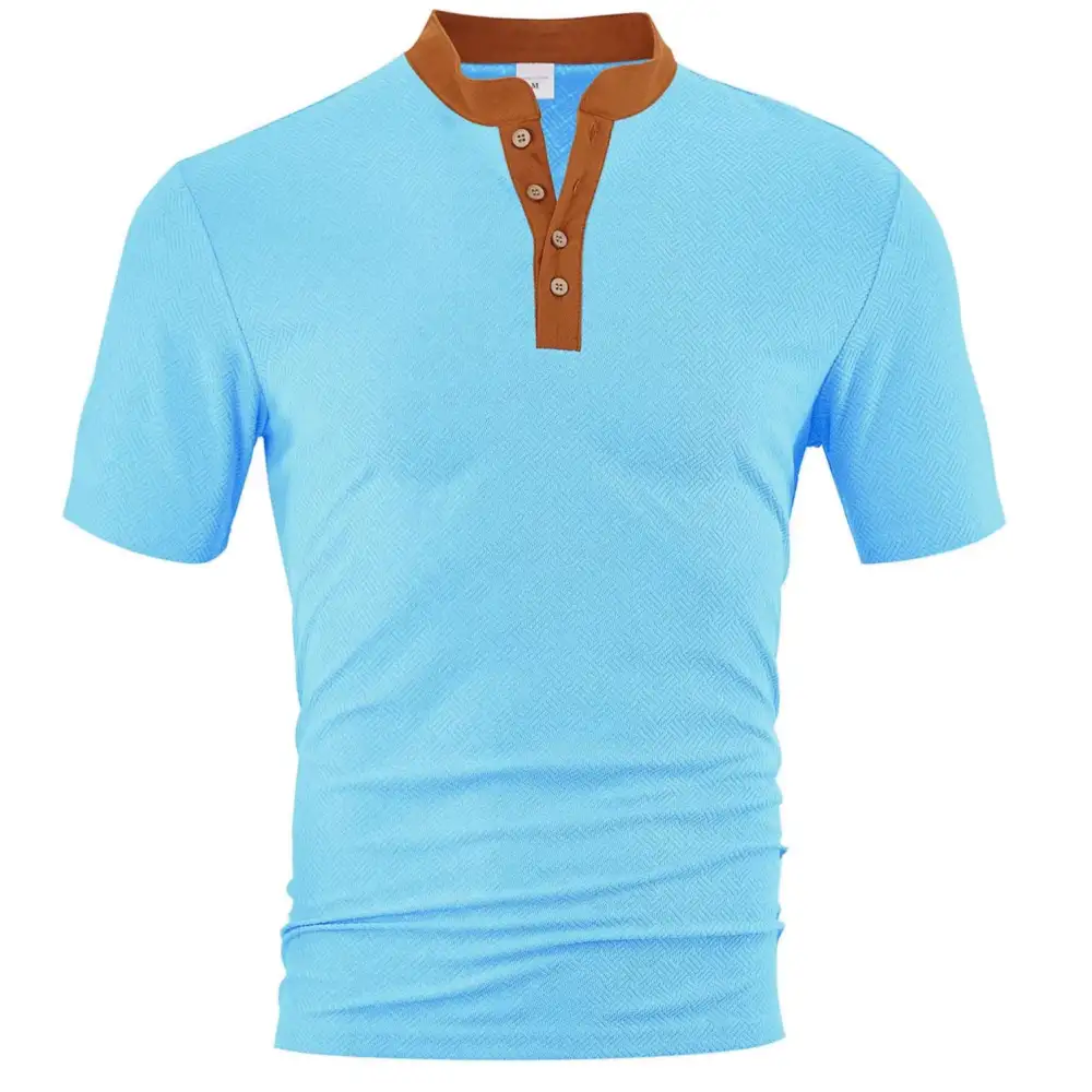 Jacquard Short Sleeve Polo Shirt