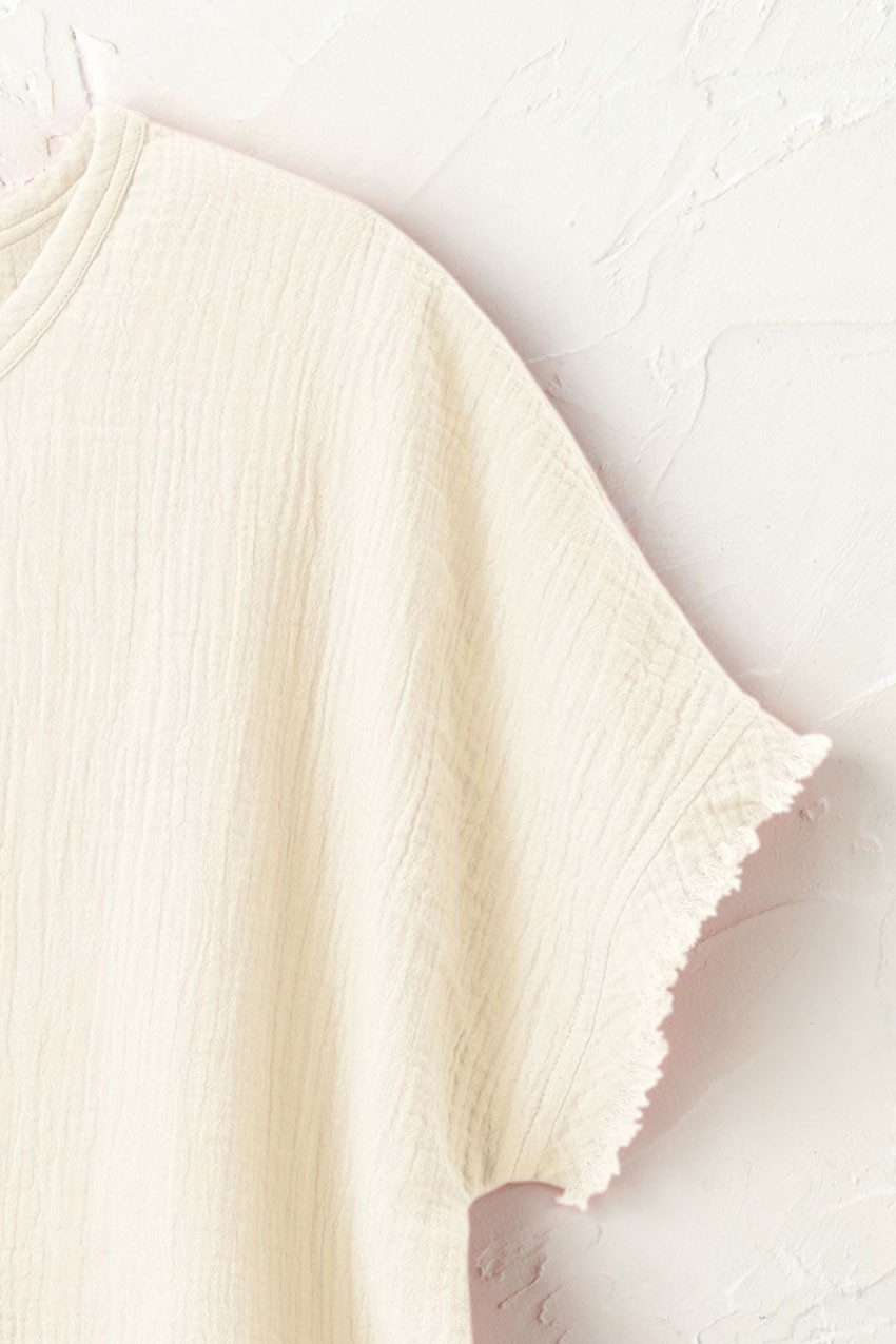 Summer Breeze Gauze Dolman Top