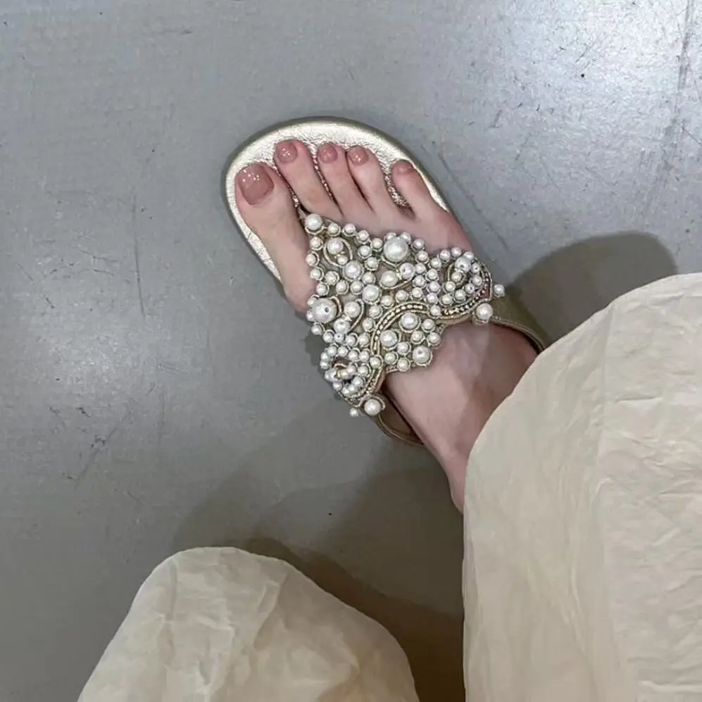 Polished Slide Sandals