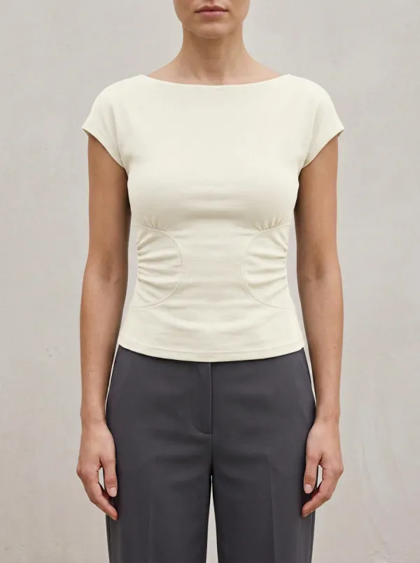 Refined Waist-Ruched Ruched Fitted Fitted Top