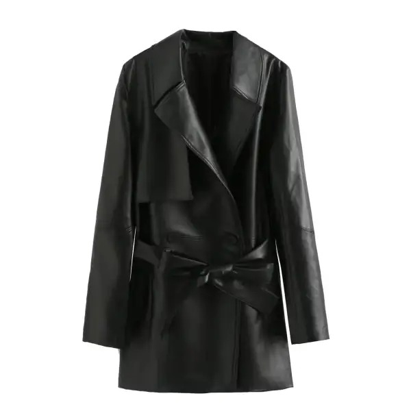 Modern Belted Trench Coat