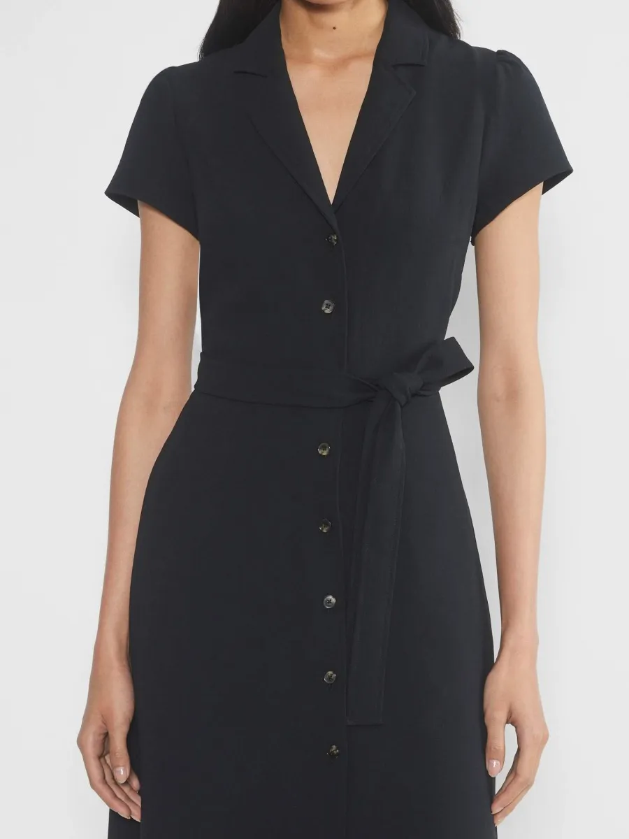 Casual Lapel Short Sleeve Dress