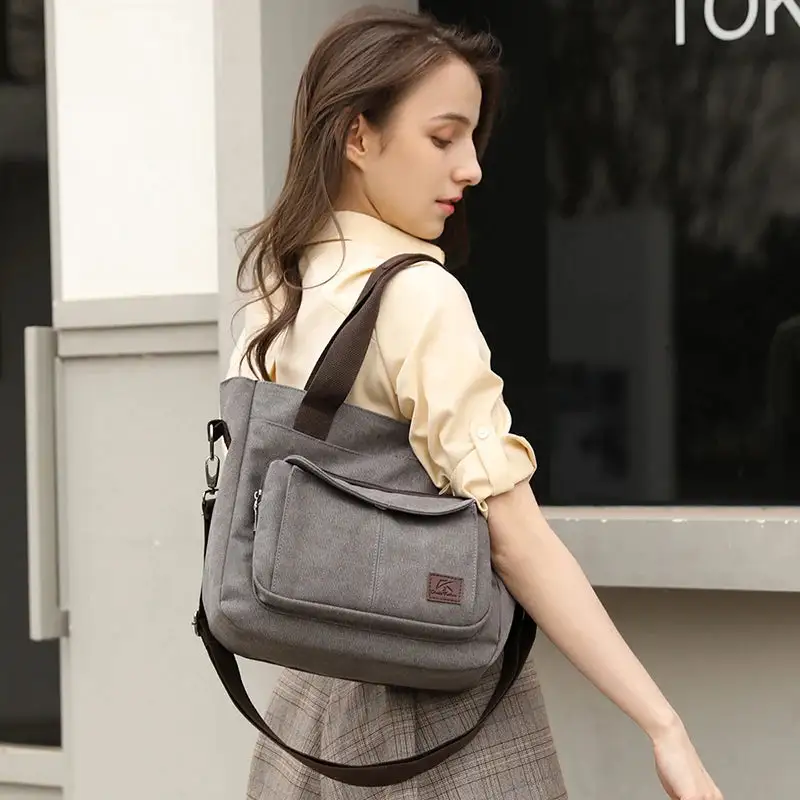 Urban Utility: Casual City Canvas Messenger Bag