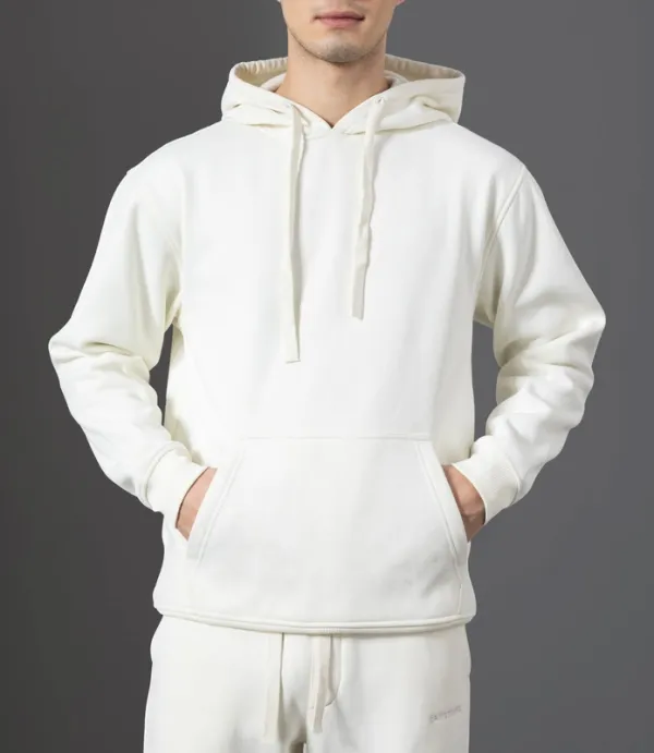 White Hooded Tracksuit Set