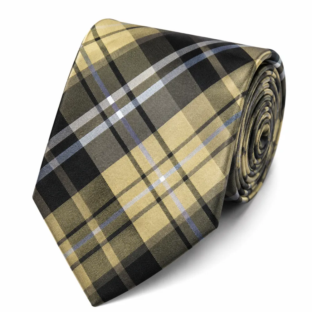 Versatile Silk Plaid Men's Necktie
