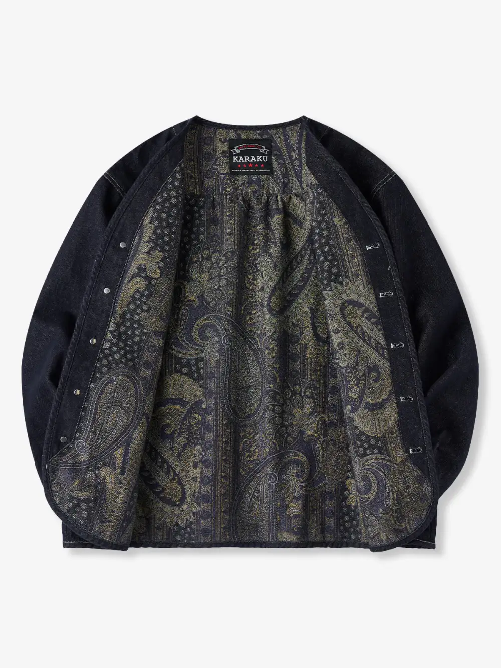 Men's Denim Pattern Lined Casual Jacket