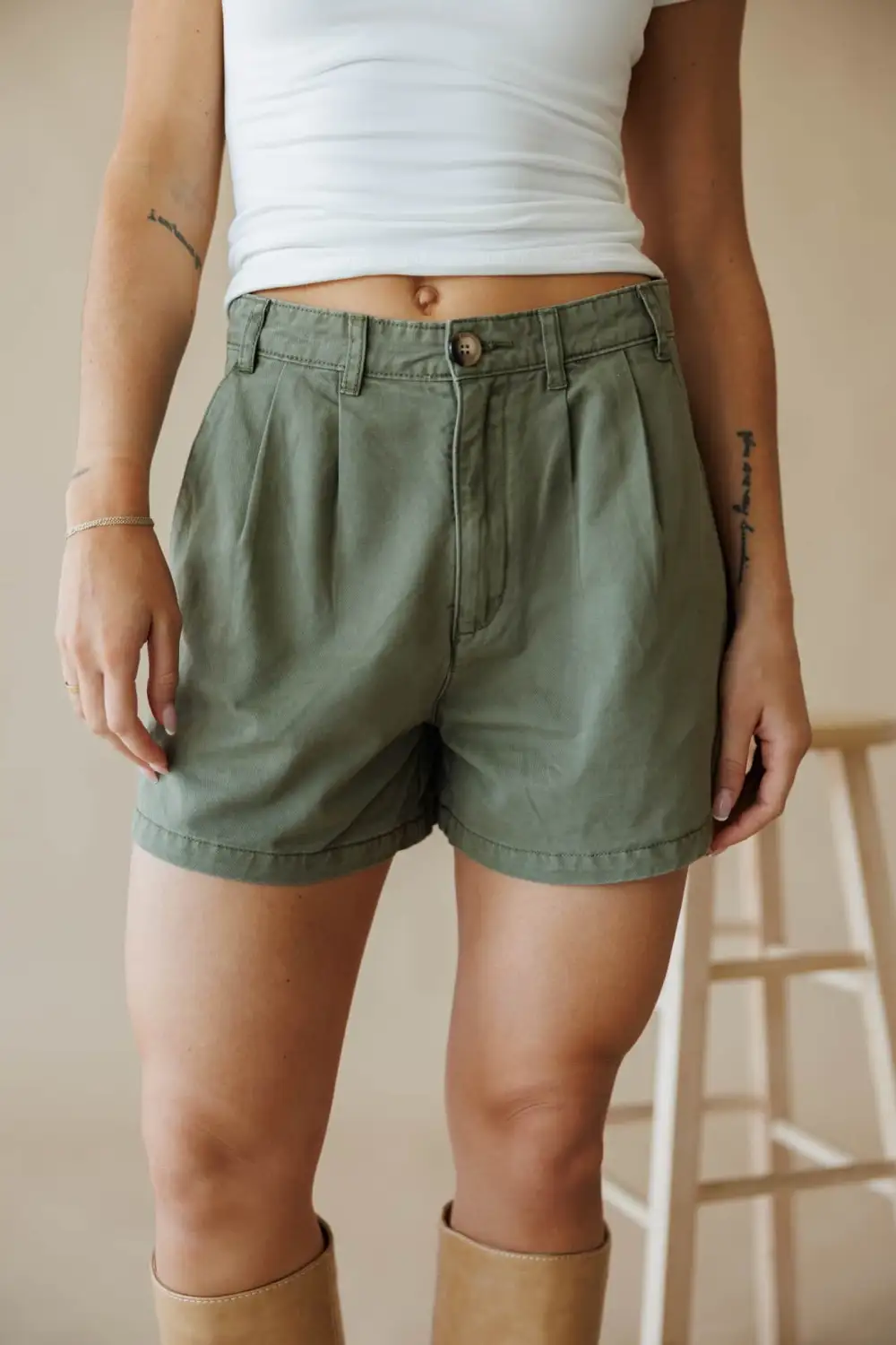 Relaxed Cotton Pocket Casual Shorts