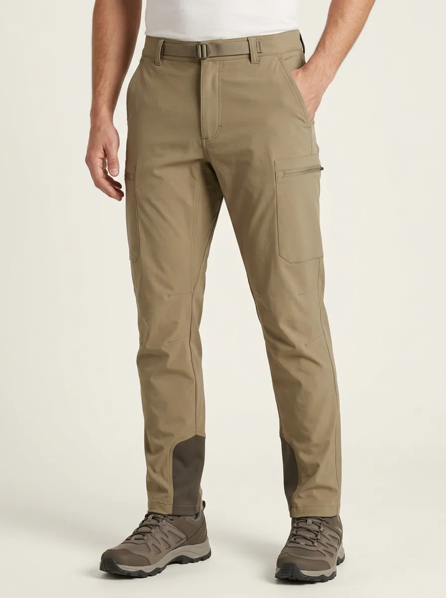 Men's Hiking Cargo Pants with Printed Mountain Print