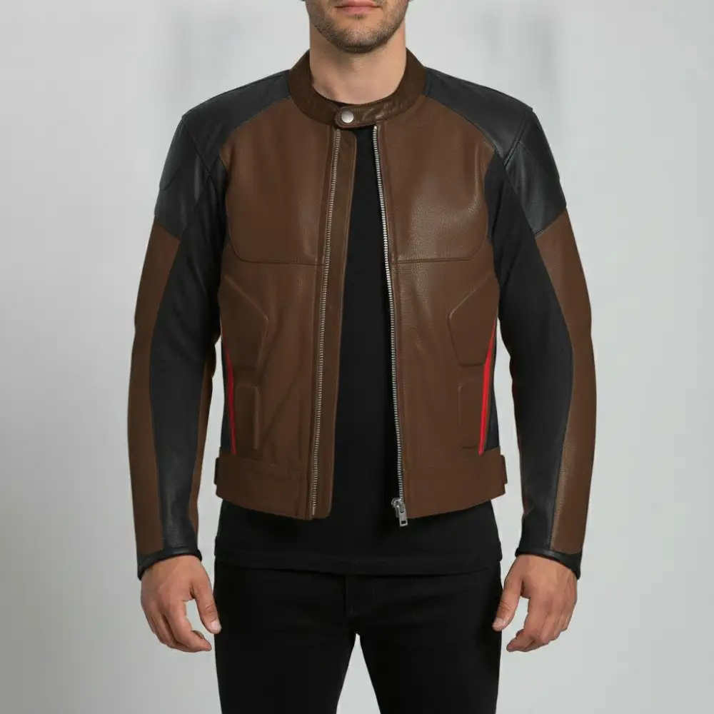 Cowhide Biker Racing Motorcycle Jacket