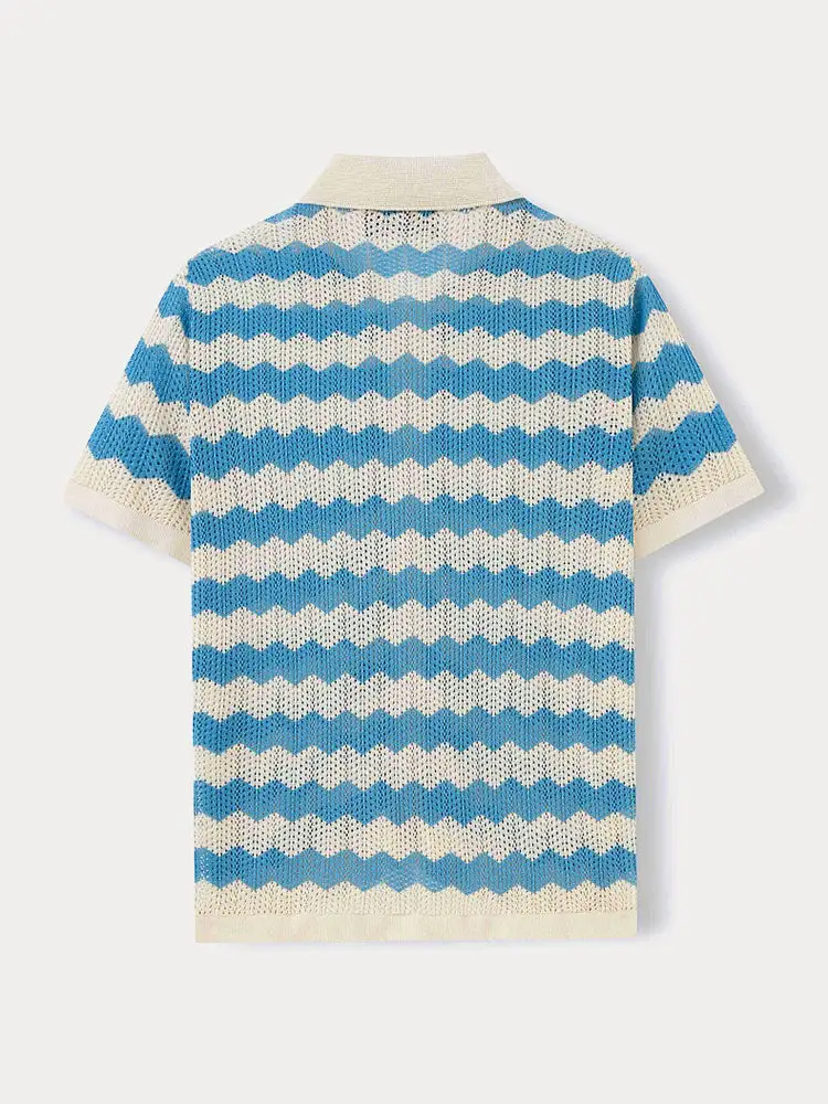 Jacquard Open Stitch Shirt