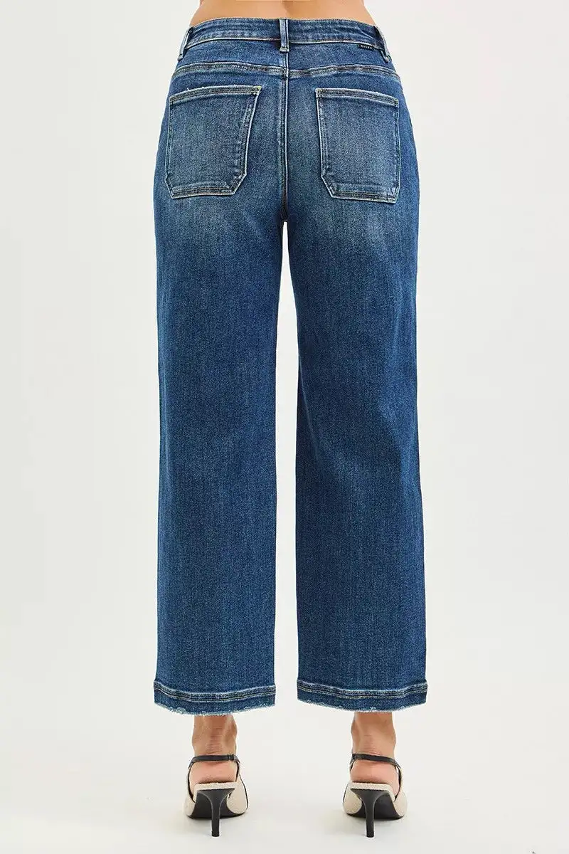 Patch Pocket Baggy Jeans