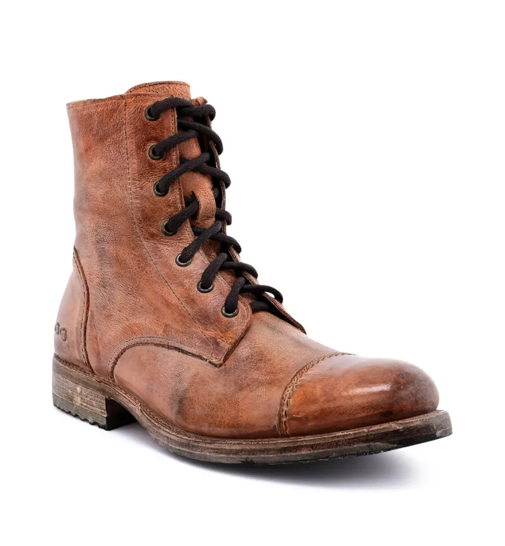 Back-Zip Streamlined Combat Boots