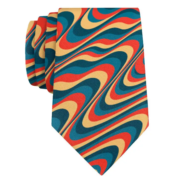 Refined Retro Pattern Necktie