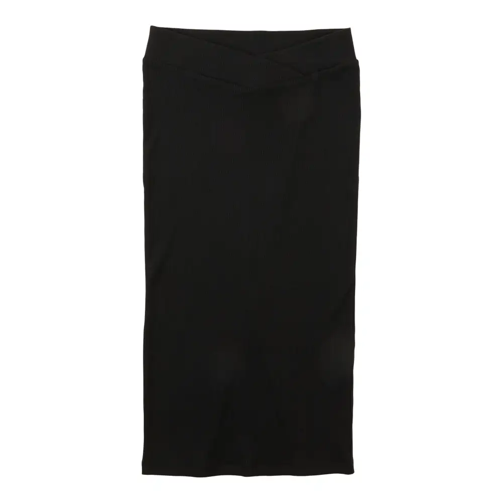 Ribbed Slit Active Midi Skirt