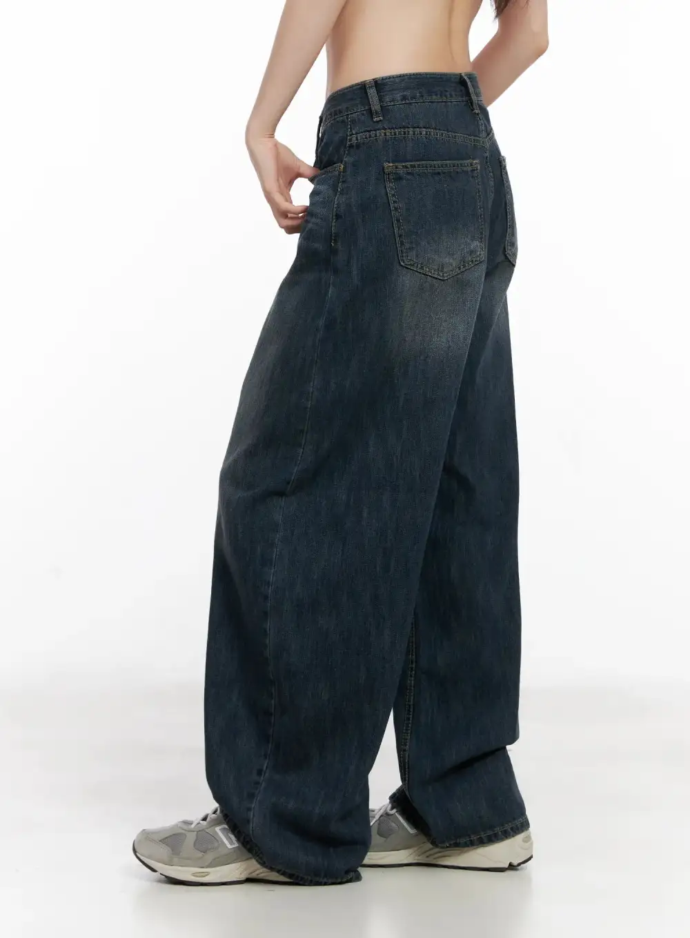Wide-Fit Denim Jeans