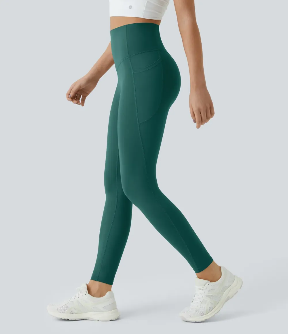  SoCinched High Waisted Scrunch Butt Lifting Tummy Control Side Pocket Shaping Training UltraSculpt Leggings - Stretchy Fit for Women, For Gym & Summer Workouts #Summer