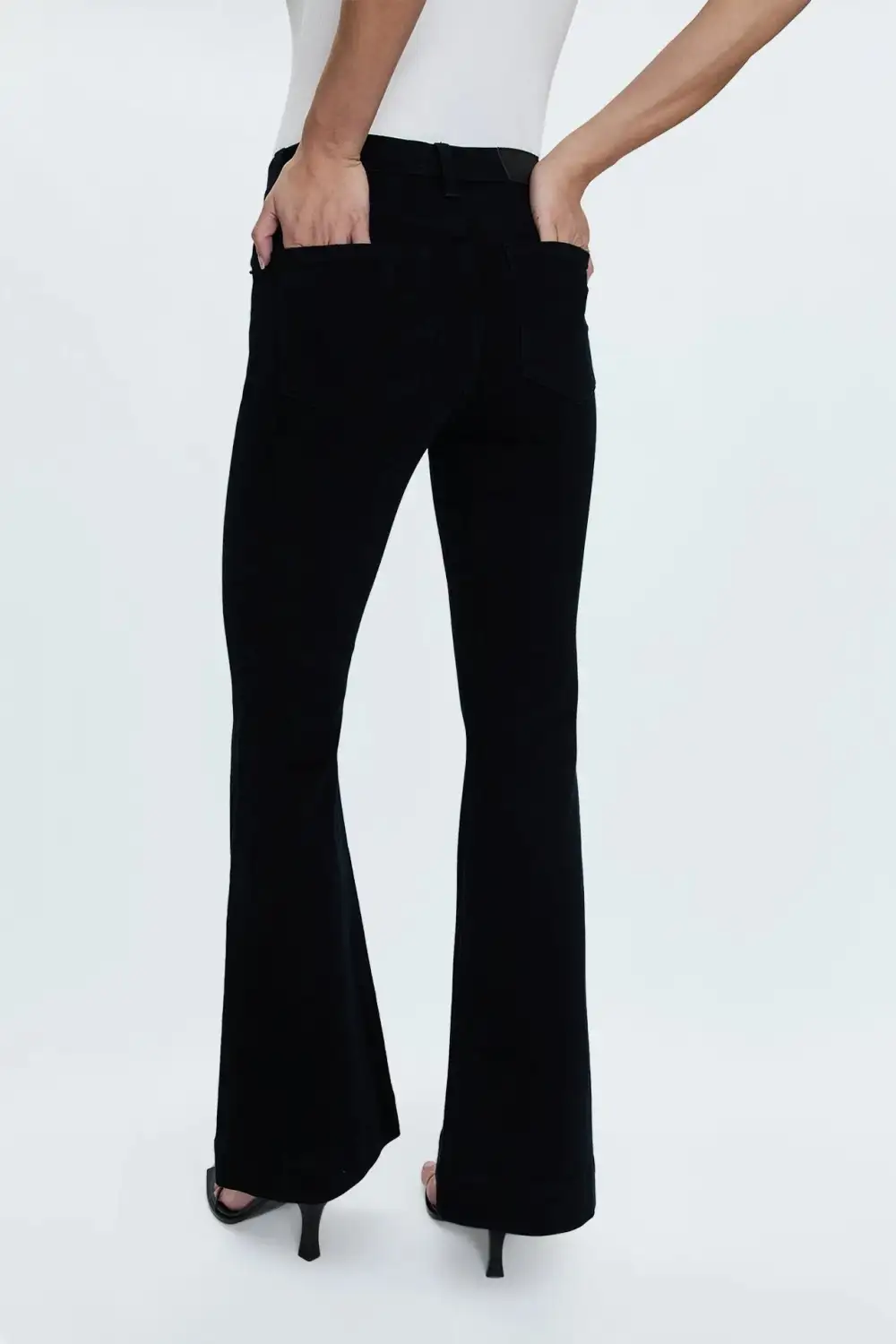 Flared Mid Rise Pants