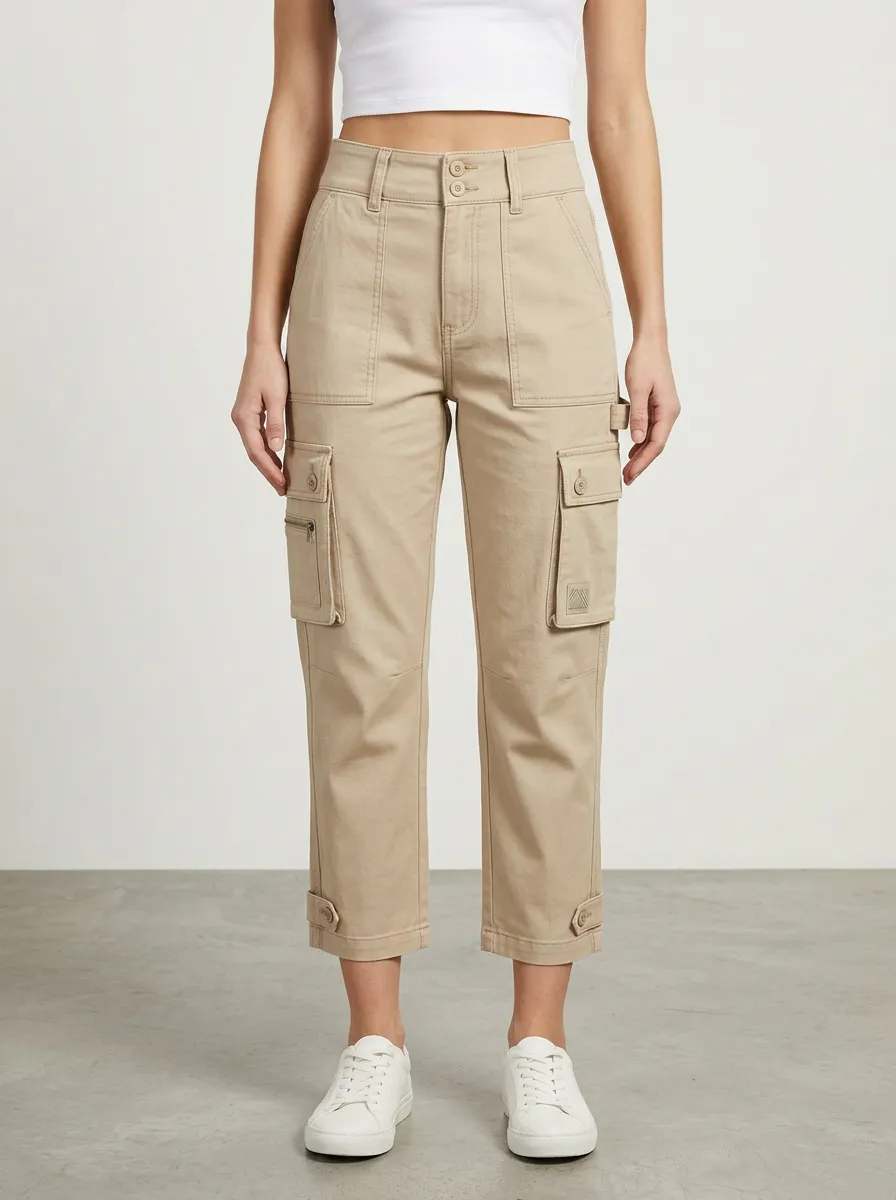 Women's Multi-Pocket Versatile Utility Capri Pants