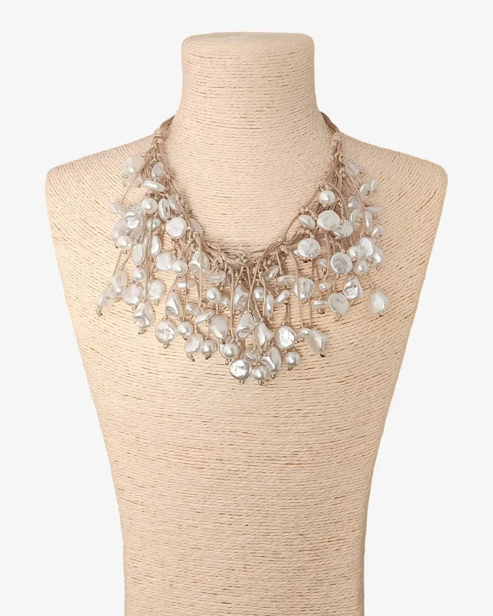 Coin Statement Textured Necklace