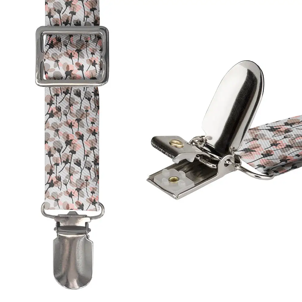 Dried Floral Pattern Suspenders