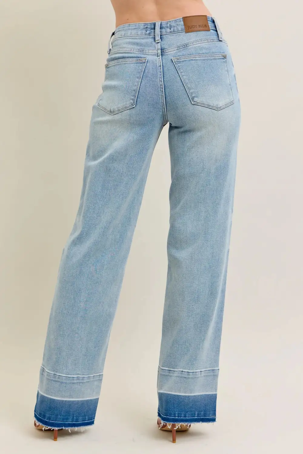 Subtle Texture Knit Denim Jeans