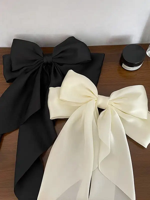 Pleated Bow French Barrette