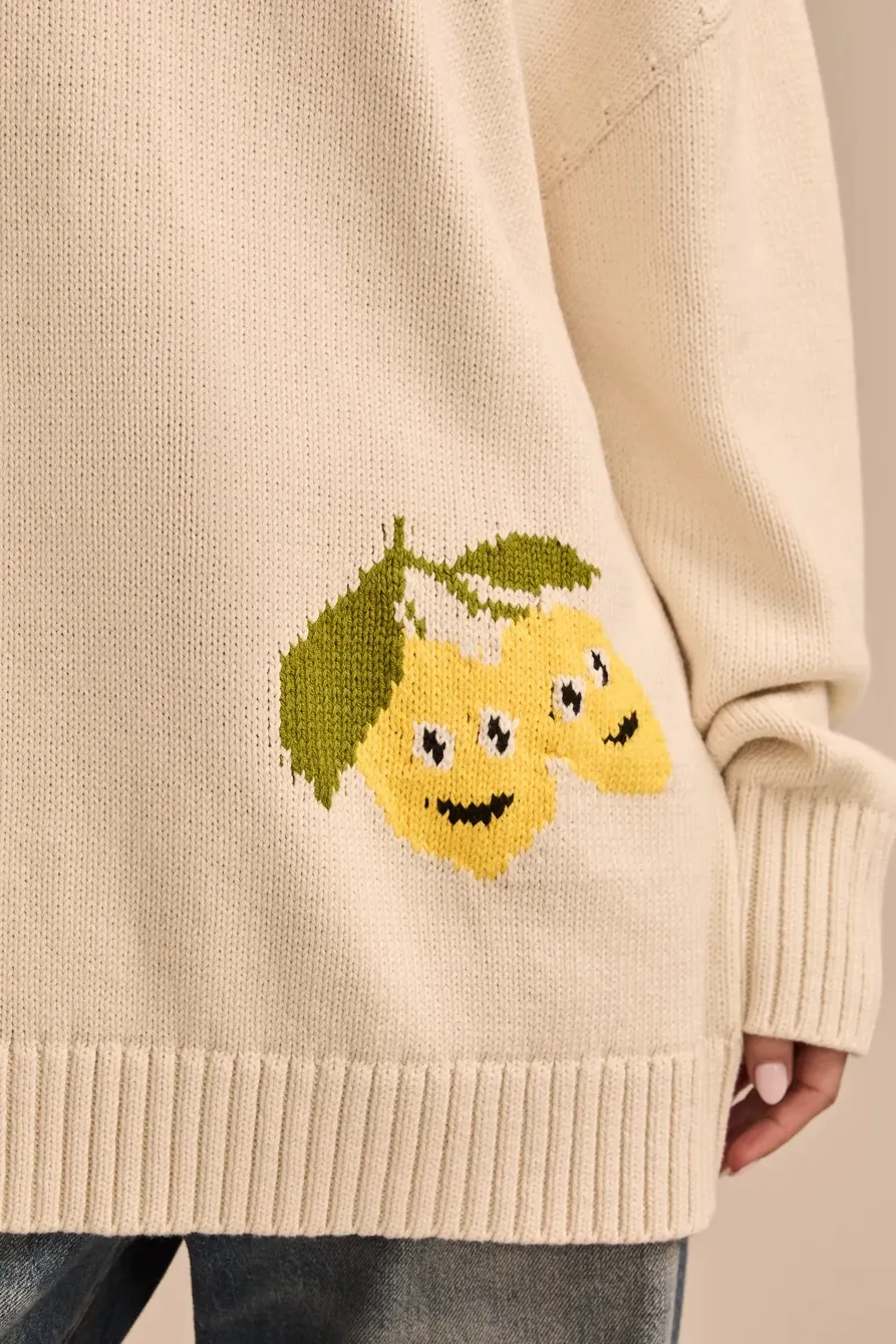 Long Sleeve Intarsia Turtleneck