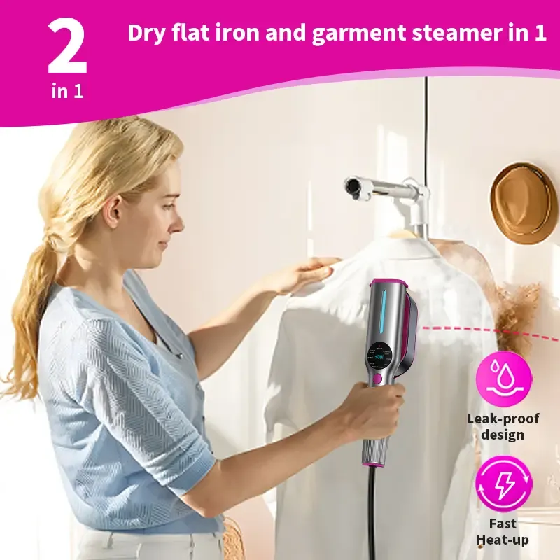 2-in-1 Handheld Garment Steamer & Iron