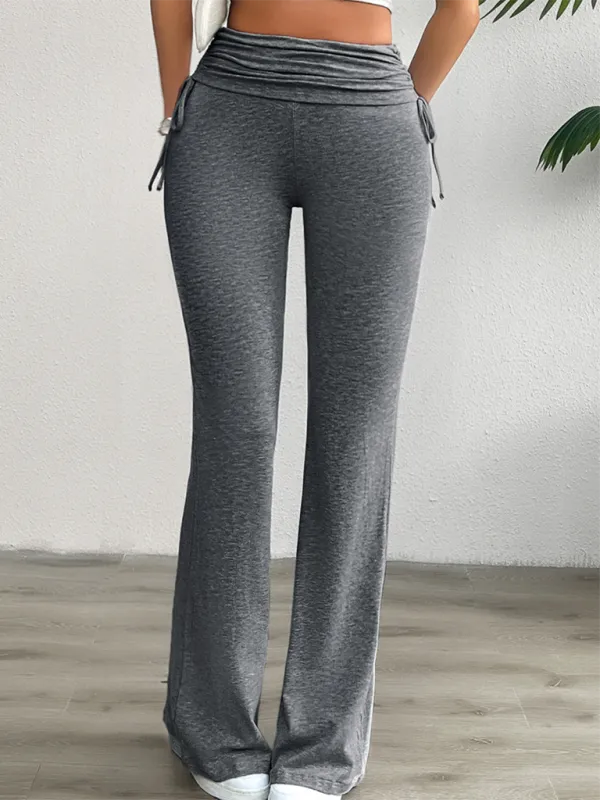 Clean Slim Fit Pleated Trousers Pants