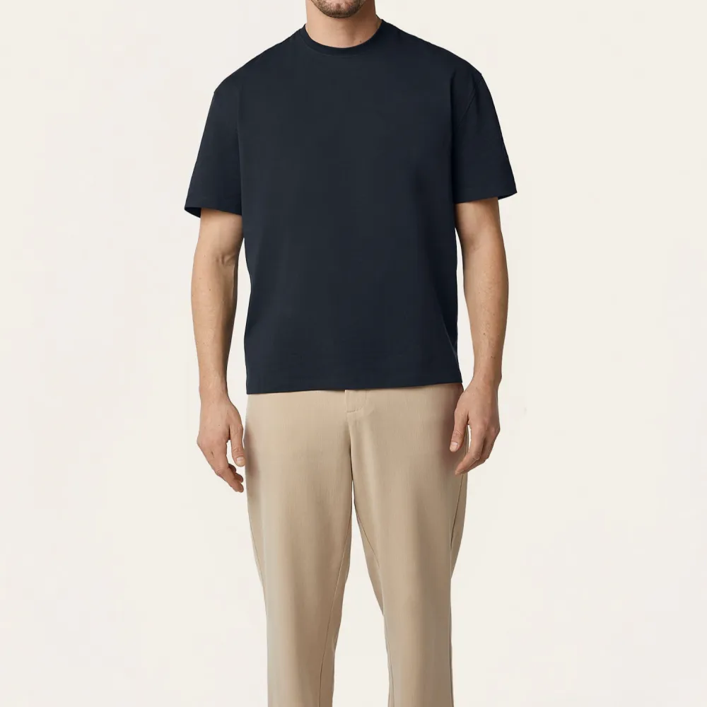 Modern Relaxed Fit Stretch Blend Round Neck T-Shirt
