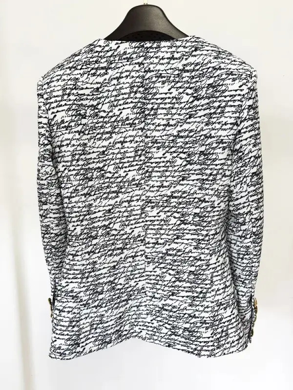 Letter Print Blazer
