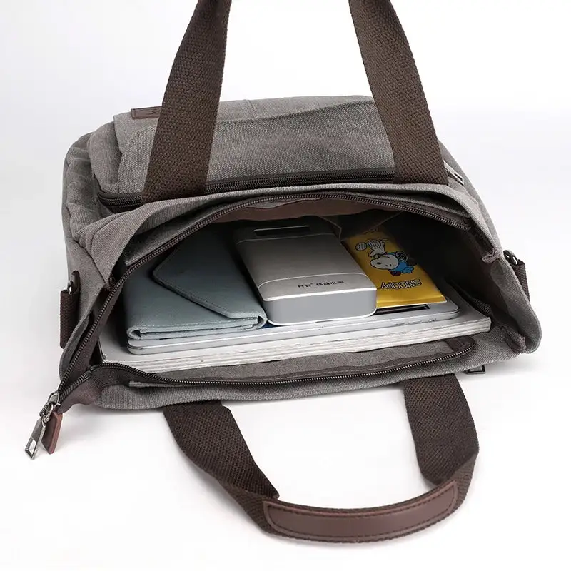 Urban Utility: Casual City Canvas Messenger Bag