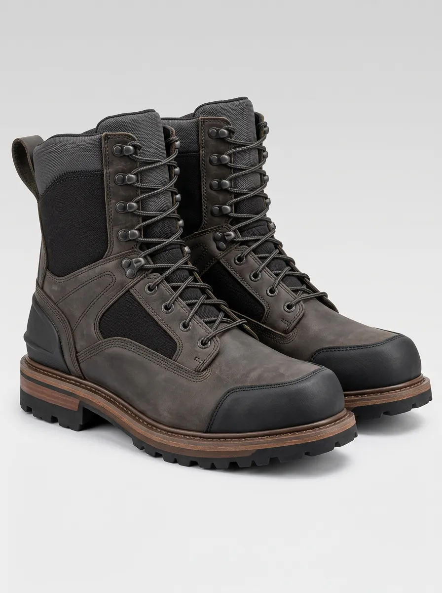 Men's Leather Outdoor Jobsite Boots