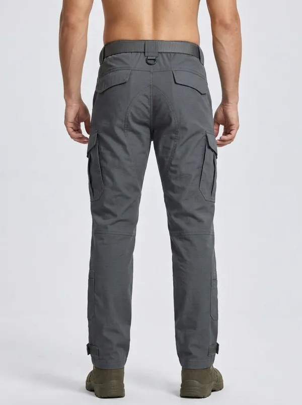 Minimal Utility-Style Men's Multi-Pocket Waterproof Tactical Cargo Pants