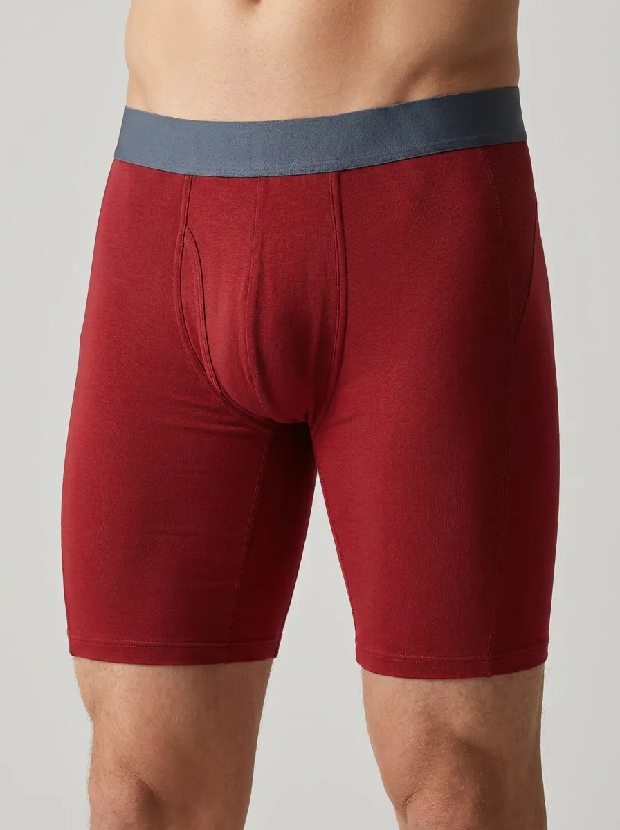 Men's Grey Athletic Boxer Briefs