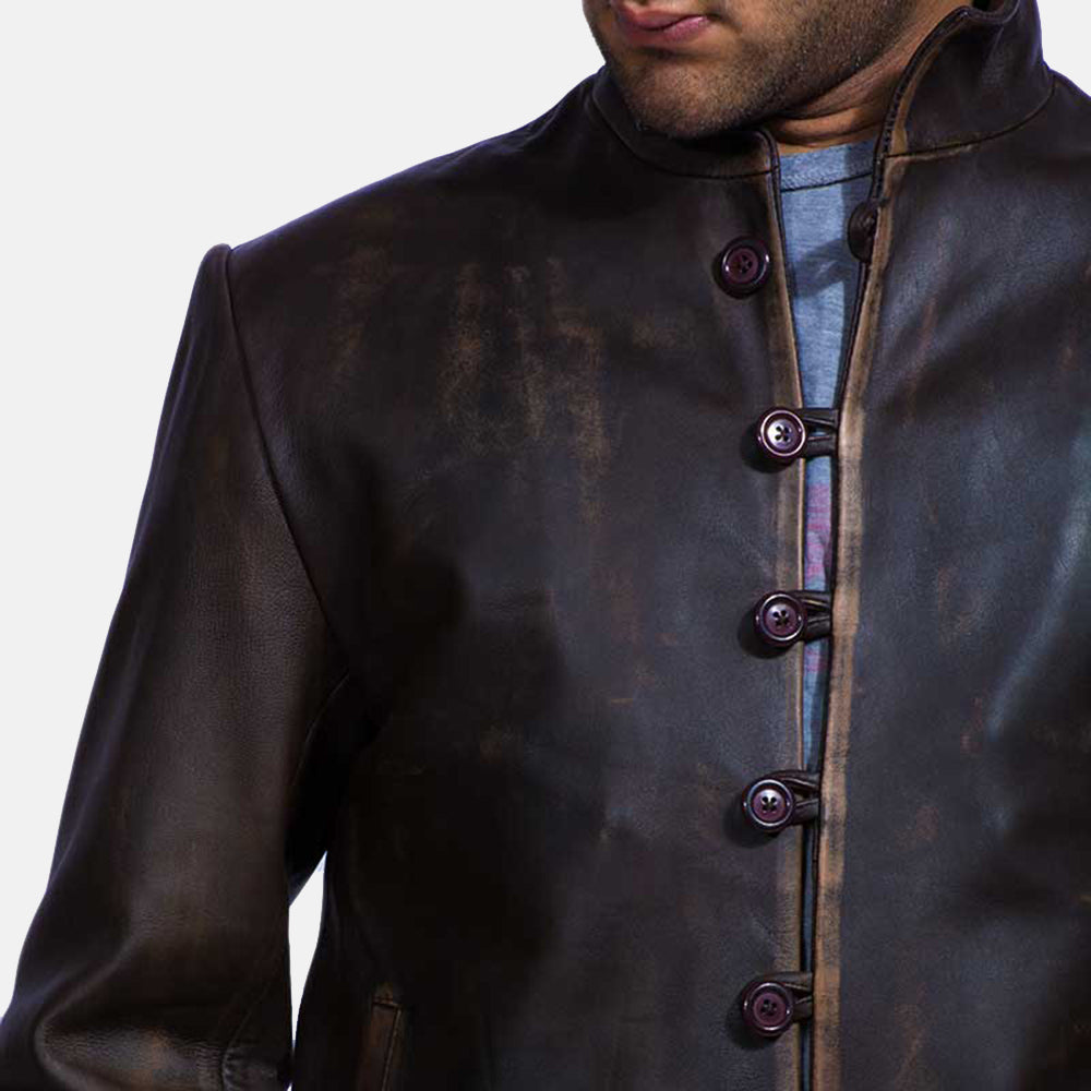 Men's Utility Leather Jacket
