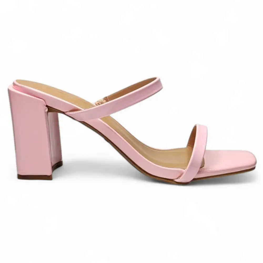 Kickback Classic Double Strap Block Heel