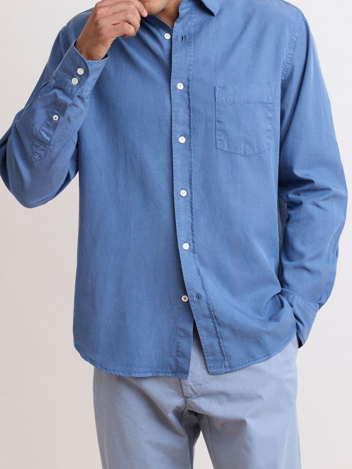 Casual Soft And Comfortable Coronet Blue Shirt