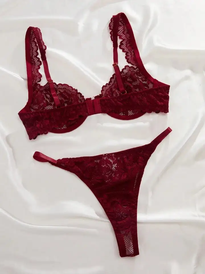 Modern Mesh Sheer Lingerie Set