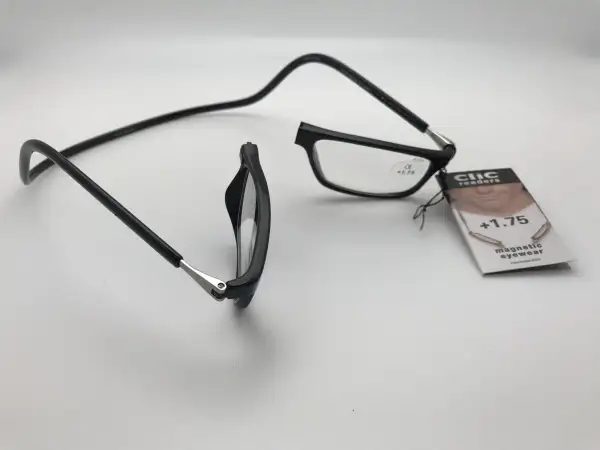 Executive Magnetic Front-Connect Reading Glasses - Black