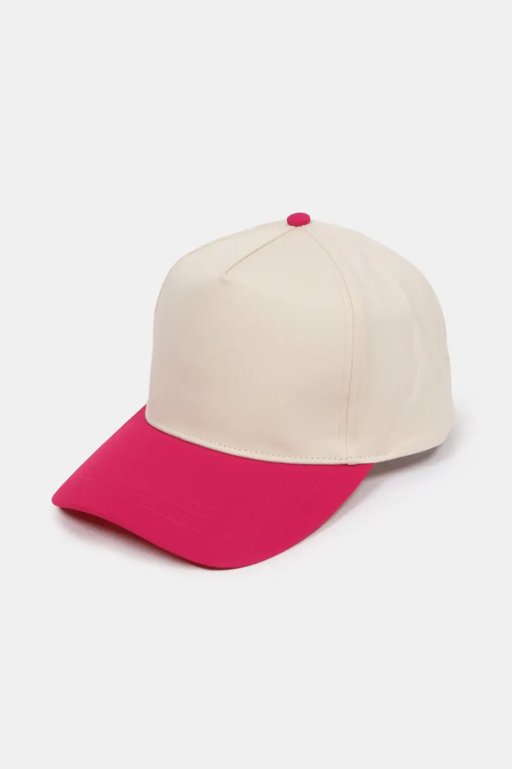 Two Tone Five Panel Panel Baseball Cap