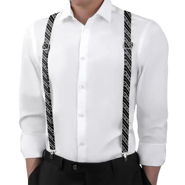 Laurel Stripe Pattern Suspenders