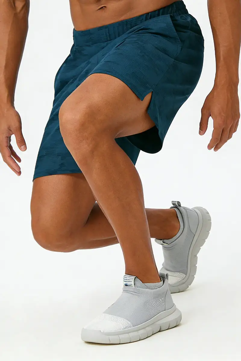 Breathable Side Pocket Mesh Athletic Shorts