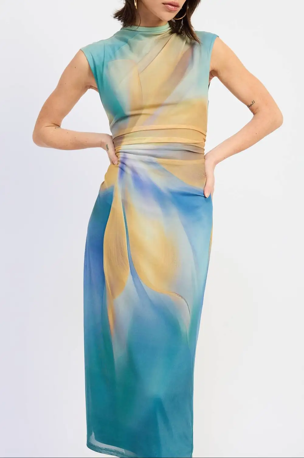 Mesh Midi Women's Midi Dress