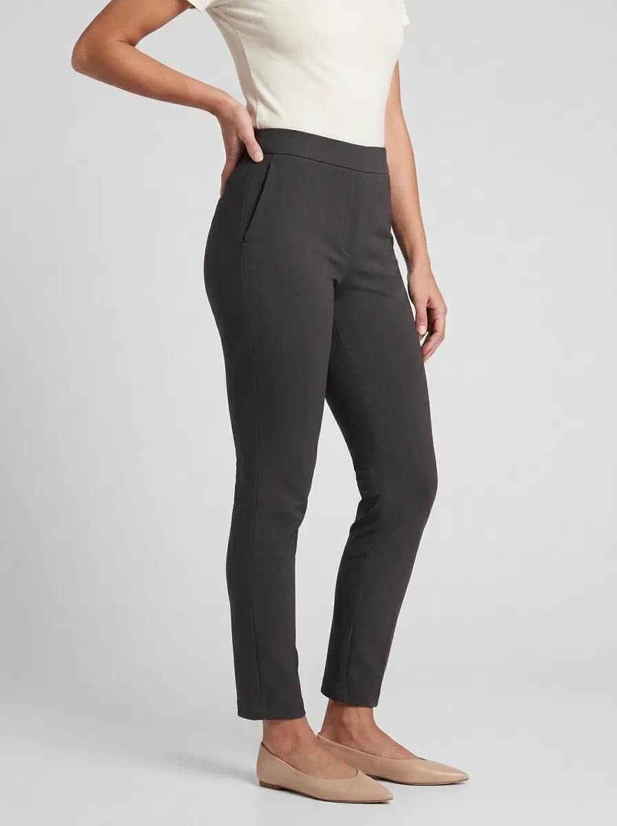 Daily-Comfort Mid-Rise Women's Stretch Mid-Rise Pants